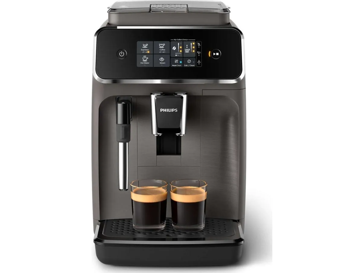 Philips Series 2200 EP2224 - Automatisk kaffemaskine med mælkeskummer - 15 bar - kashmirgrå