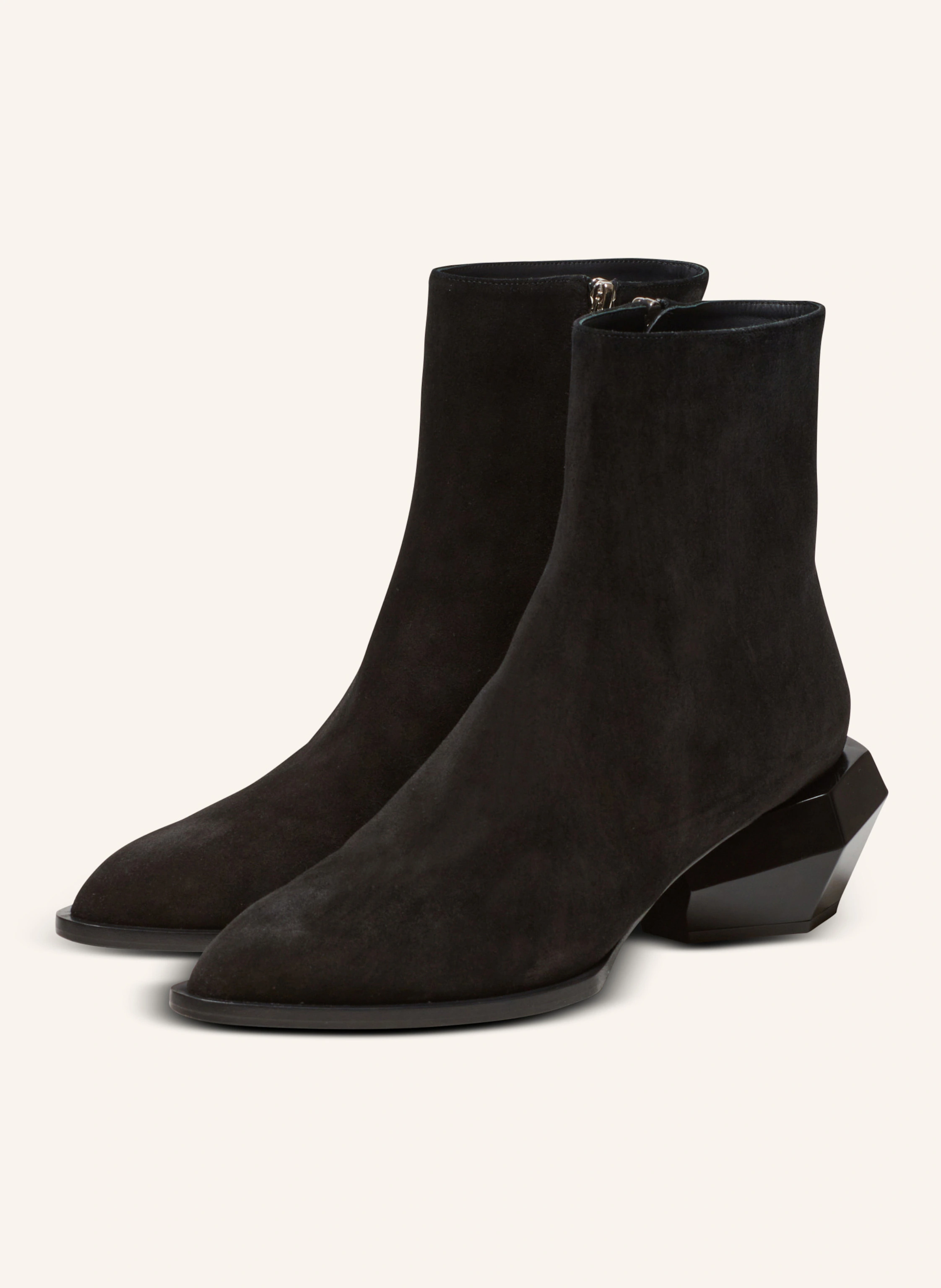 BALMAIN Stiefeletten Billy mit Rautenabsatz aus Wildleder