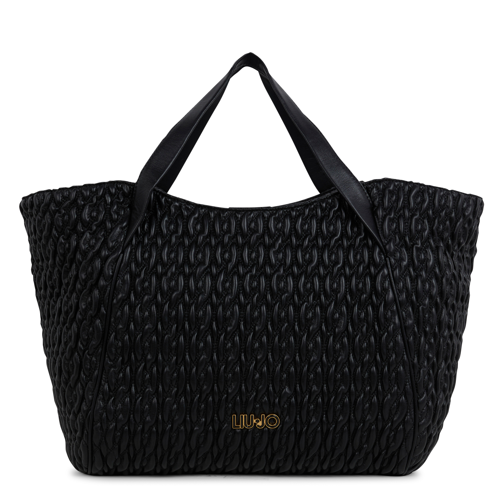Cabas effet cuir embossé| Noir