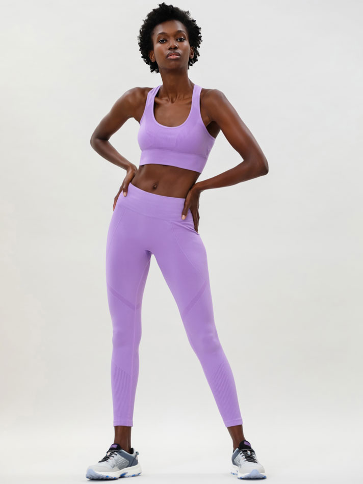 Legging esportiva sem costura - Lilás