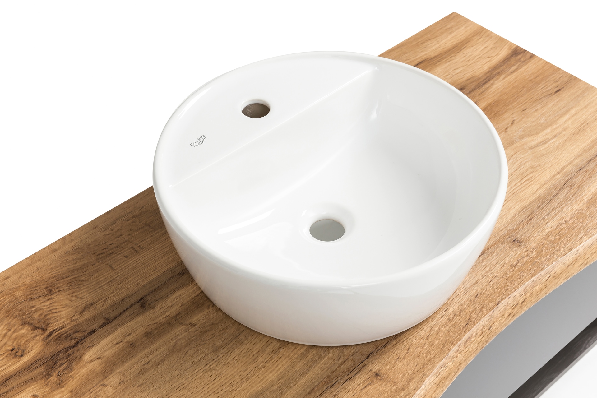 Waschtisch Brügge Wotaneiche inkl. Waschbecken B/H/T 61x54,5x47cm