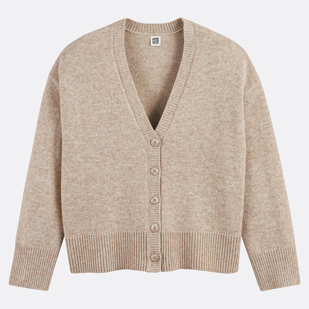COLEÇÕES LA REDOUTE<br>Colete de lã em tricô grosso