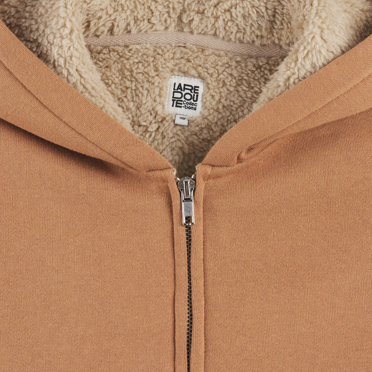 COLEÇÕES LA REDOUTE<br>Moletom com zíper em fleece com forro de sherpa