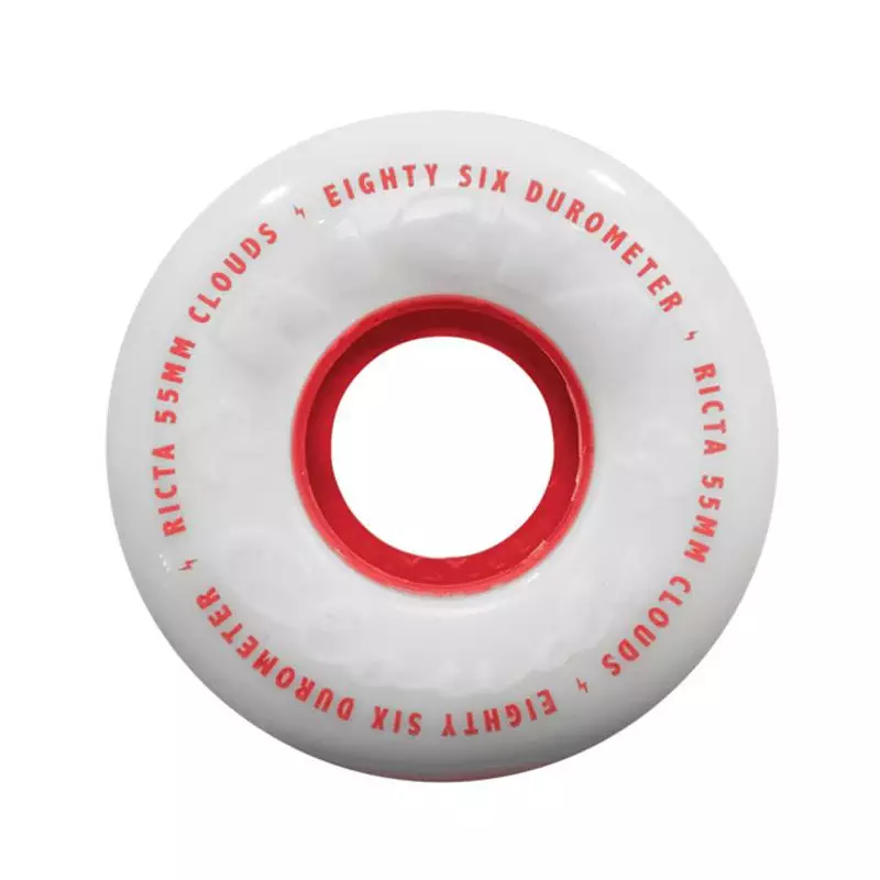 Roues skate RICTA (jeu de 4) 55mm clouds red 86a