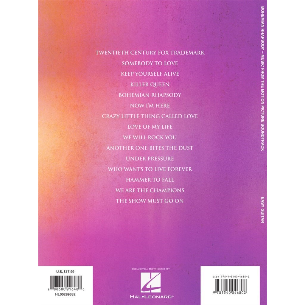 Hal Leonard Bohemian Rhapsody songboek voor gitaar