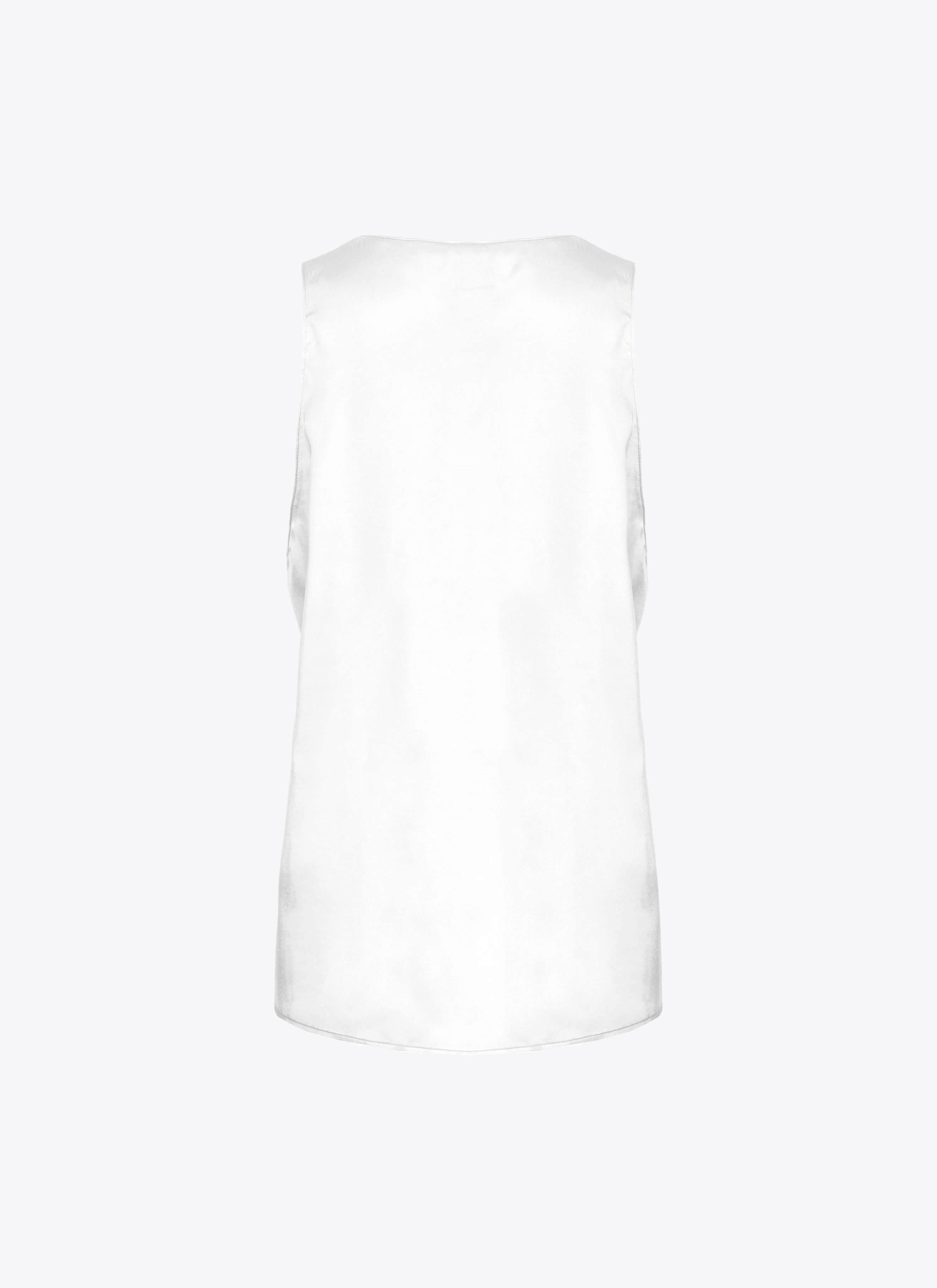 Top sans manches | Blanc