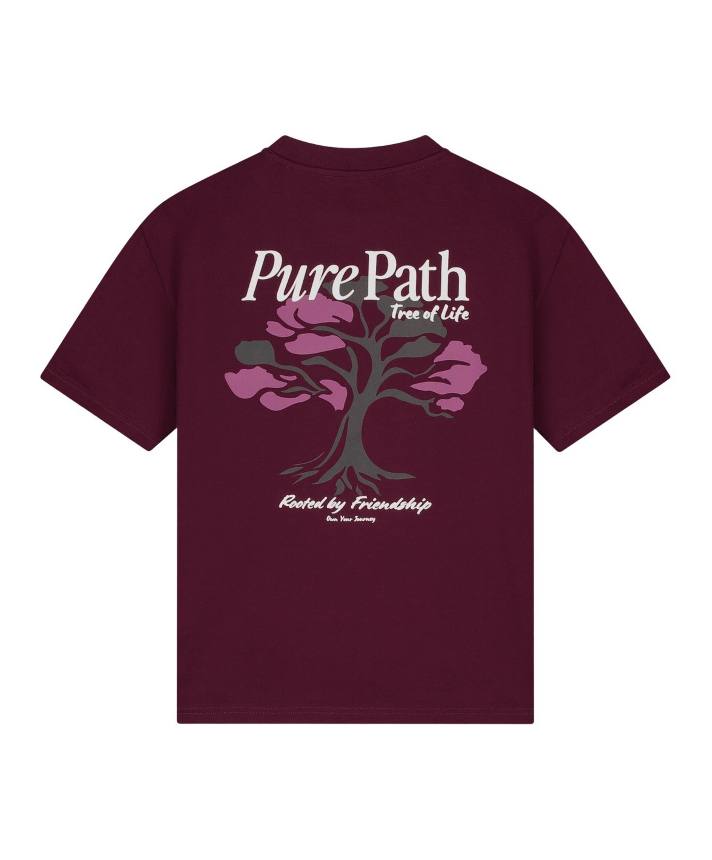 Pure Path Heren T-shirt bordeaux