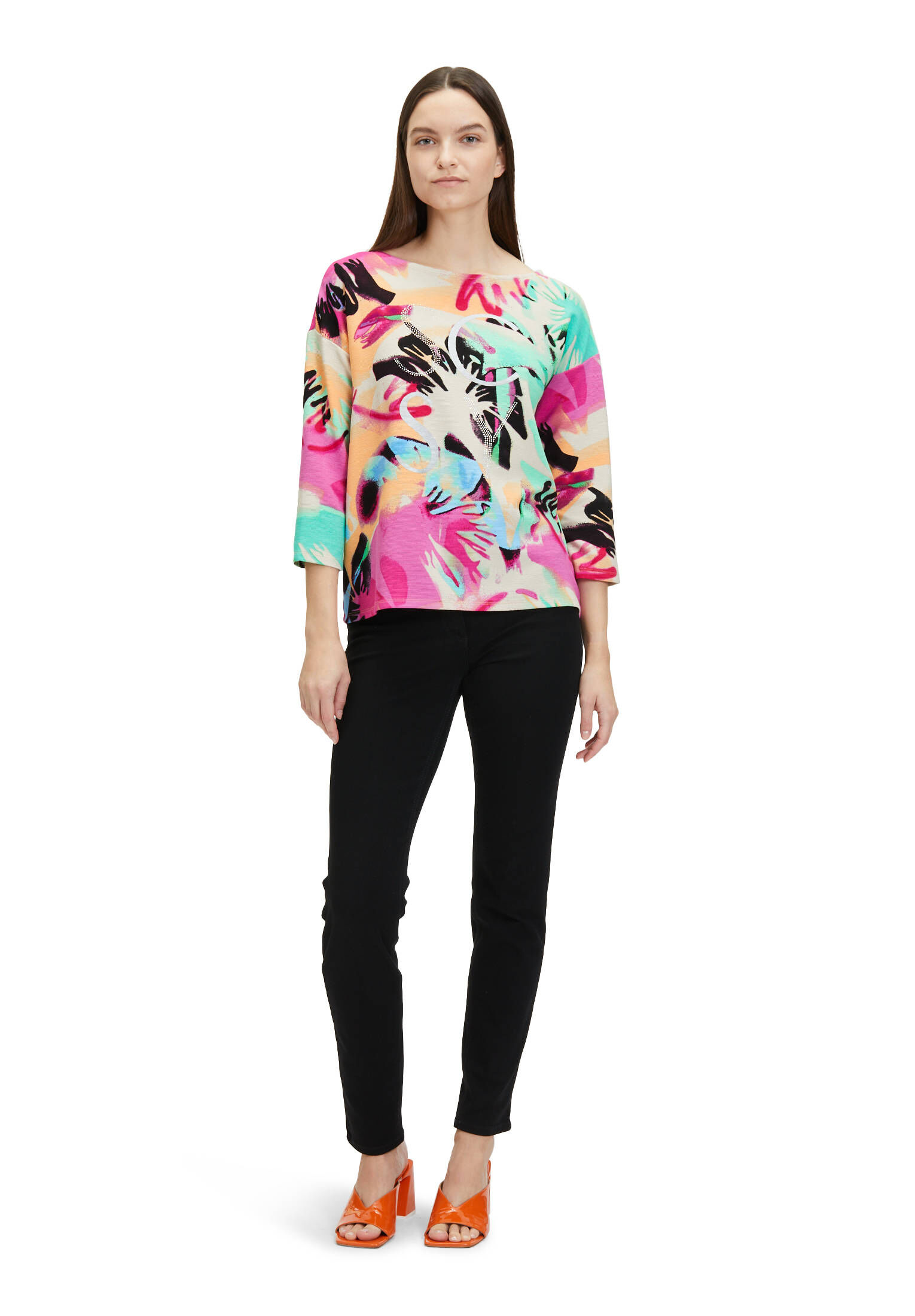 Betty Barclay| Damen Sweatshirt mit Rippenstruktur