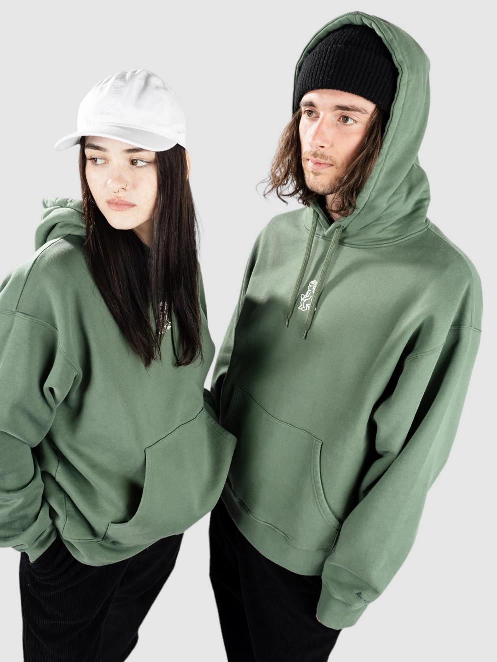 Ementa SB Baby Stamp Hoodie green/off white