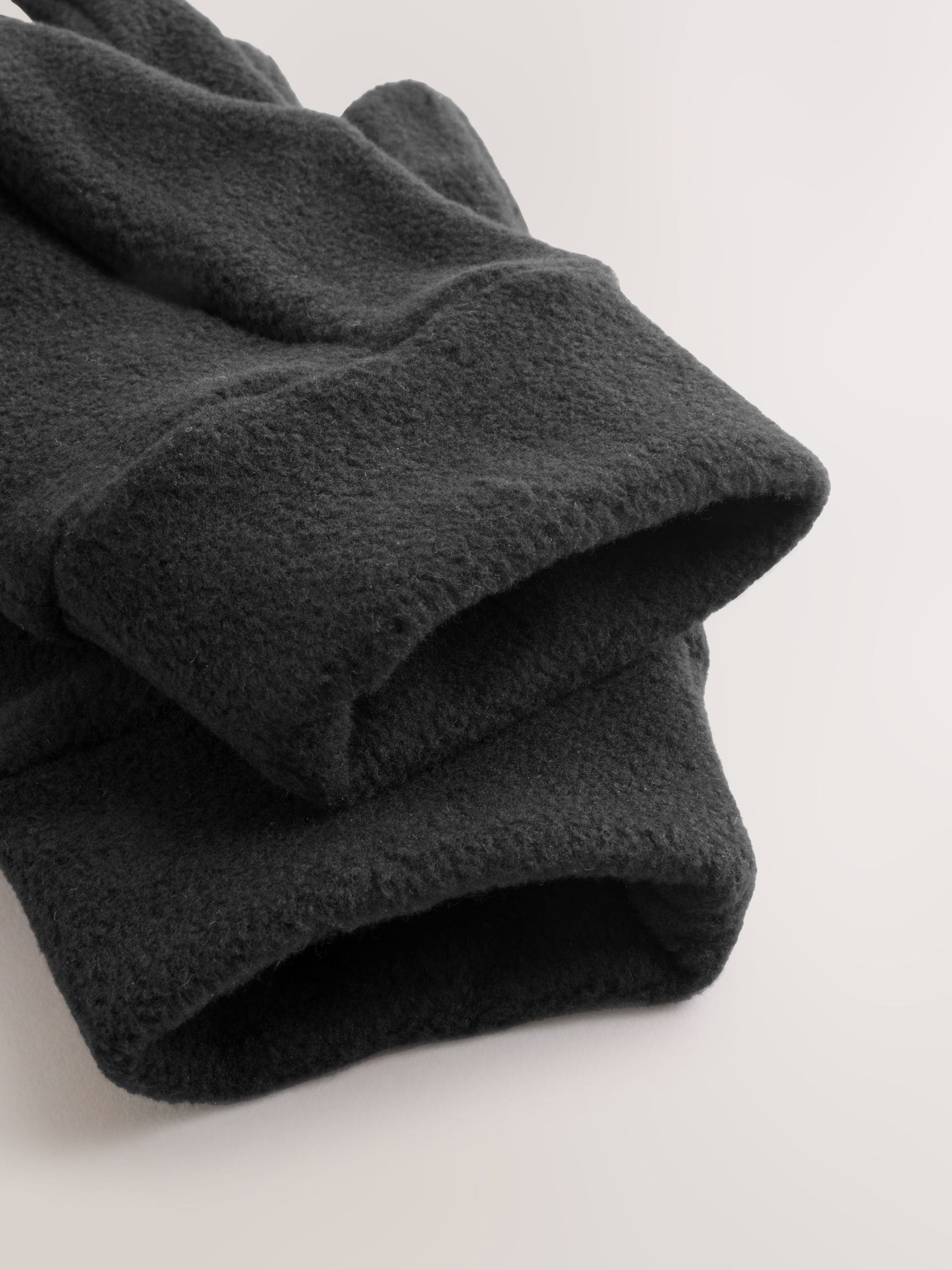 Zwart - Fleece handschoenen (3-16jr)