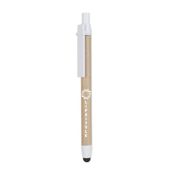 GiftRetail MO8089 - RECYTOUCH Stylo tactile carton recyclé