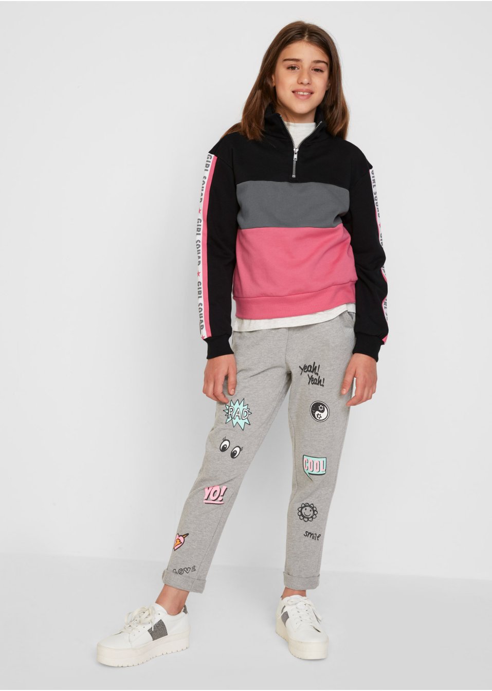 Pantalon sweat décontracté à imprimé BD
