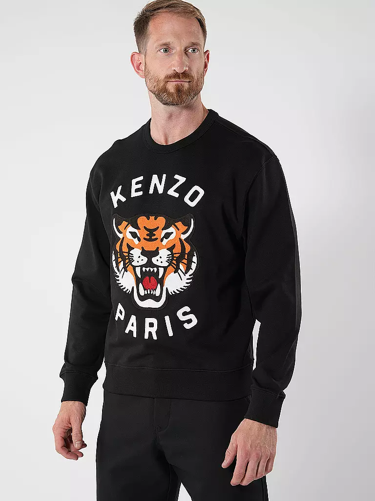 KENZO Sweater LUCKY TIGER schwarz
