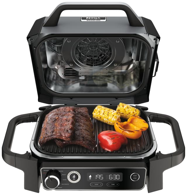 Ninja Woodfire elektrisk grill OG701EU (grå & sort)