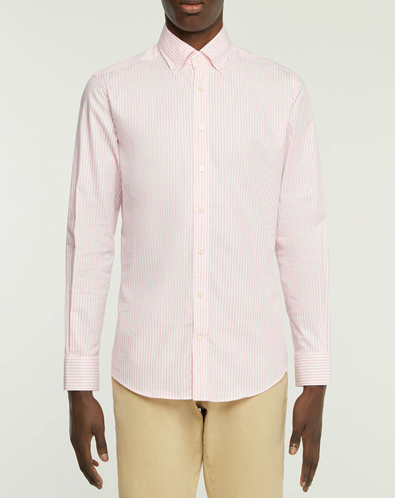 Hackett London Chemise Slim Fit Strip Bat à rayures  rose