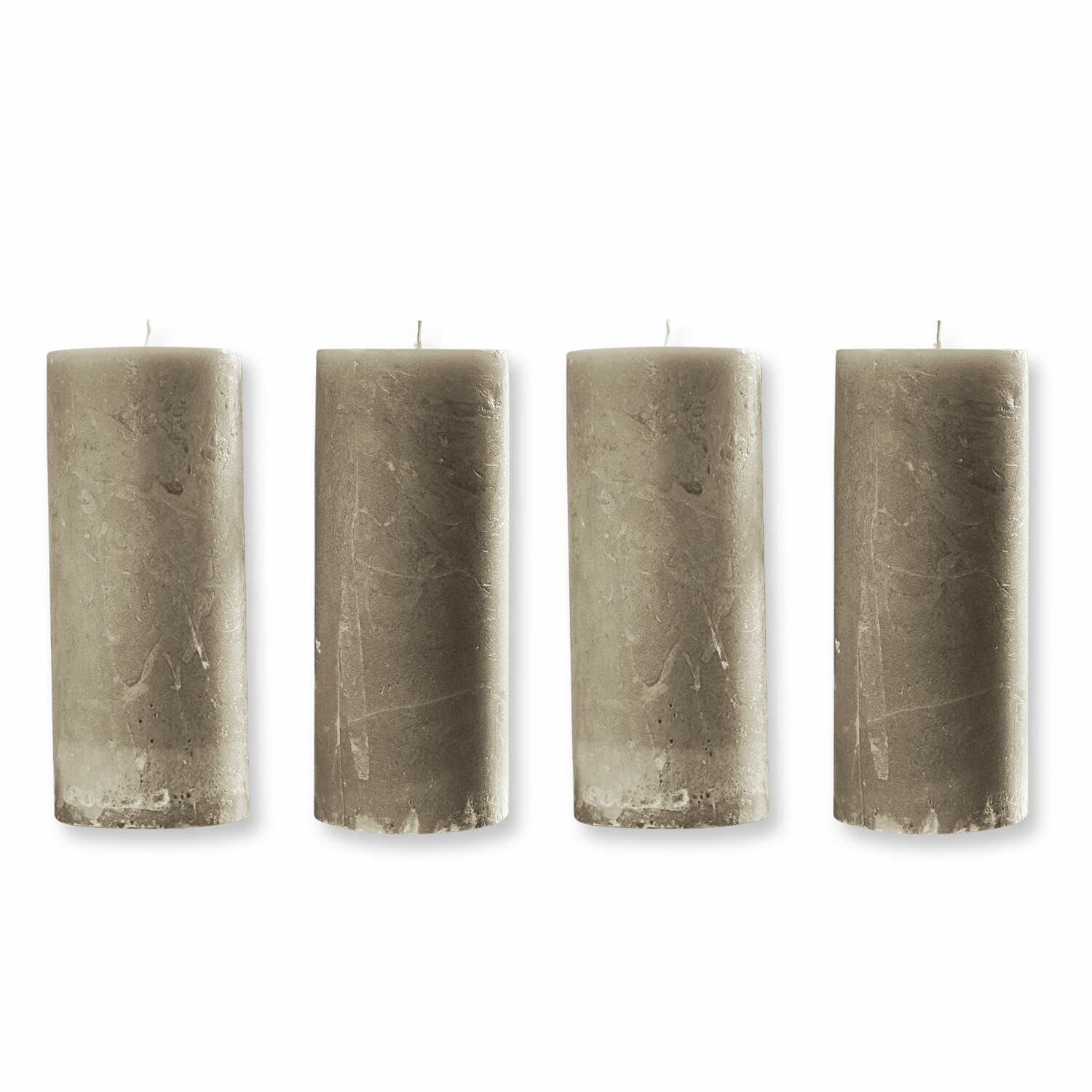 Kerze 4er Set Homel taupe