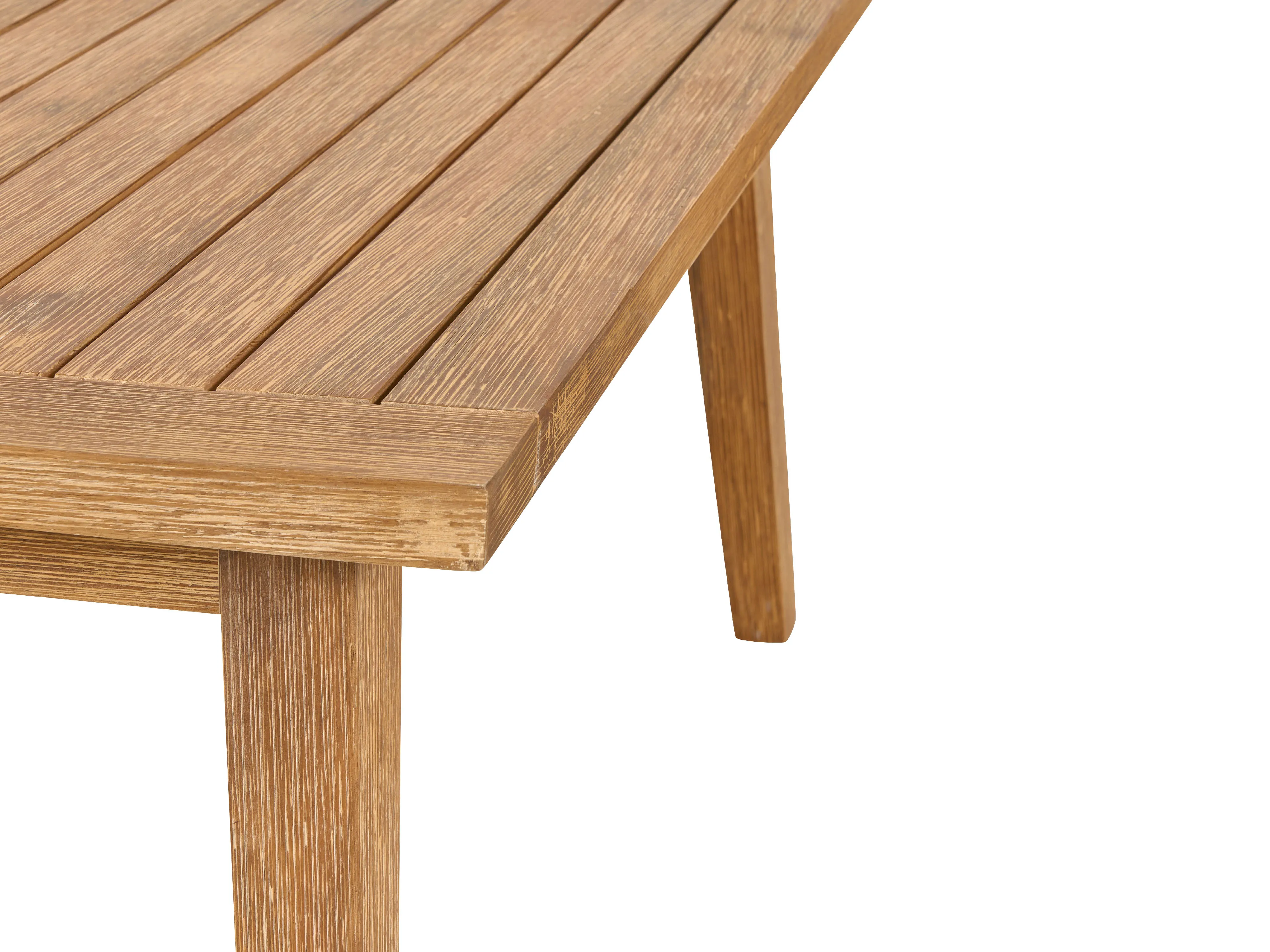 Tuin hoekloungeset met tafel 5-zits ALCAMO linkszijdig Acaciahout Lichtbeige