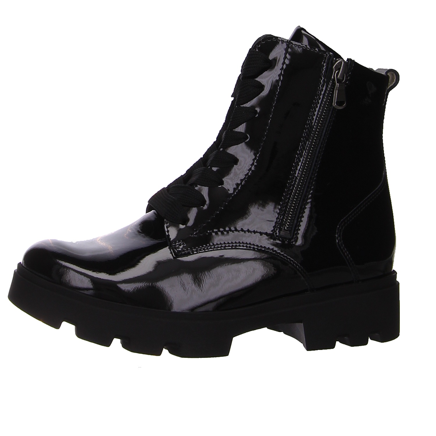 Waldläufer Stiefel schwarz schwarz