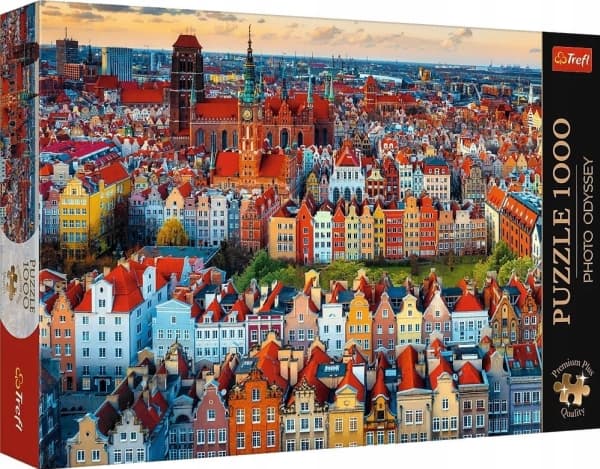 Trefl Puzzle 1000 brikker Premium Plus Quality View of Gdańsk, Polen