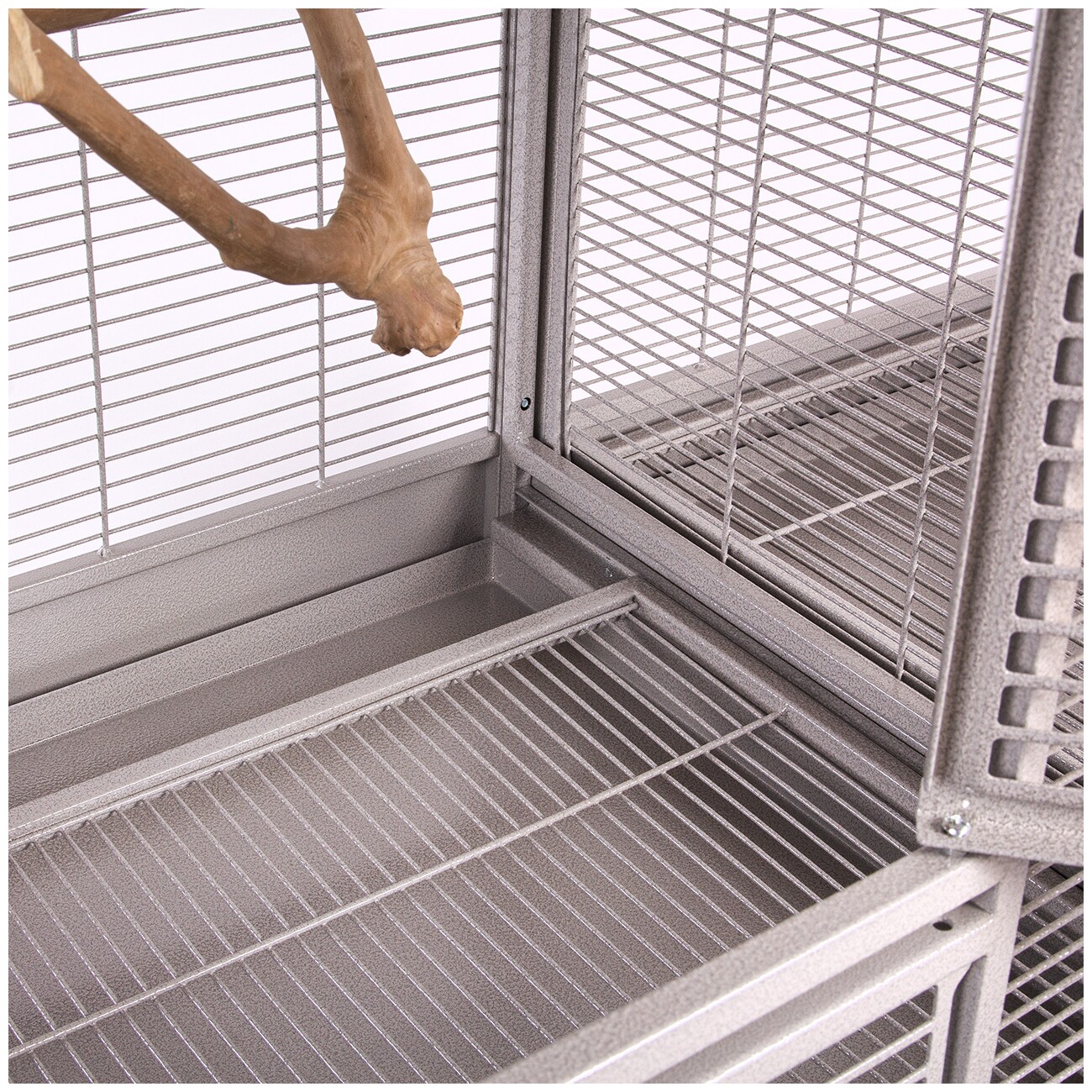 Montana Cages Vogelkäfig New Madeira Double hellgrau