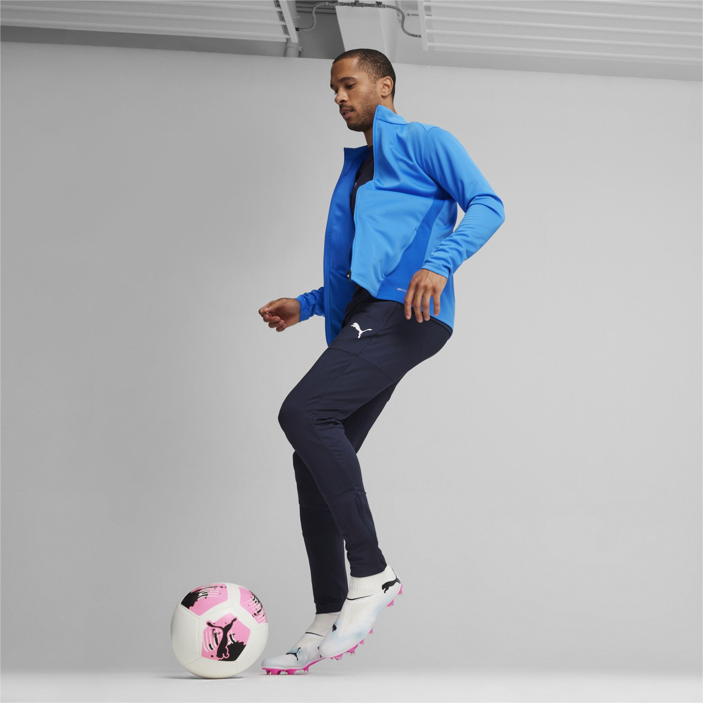 PUMA teamGOAL Trainingsjack Blauw Wit