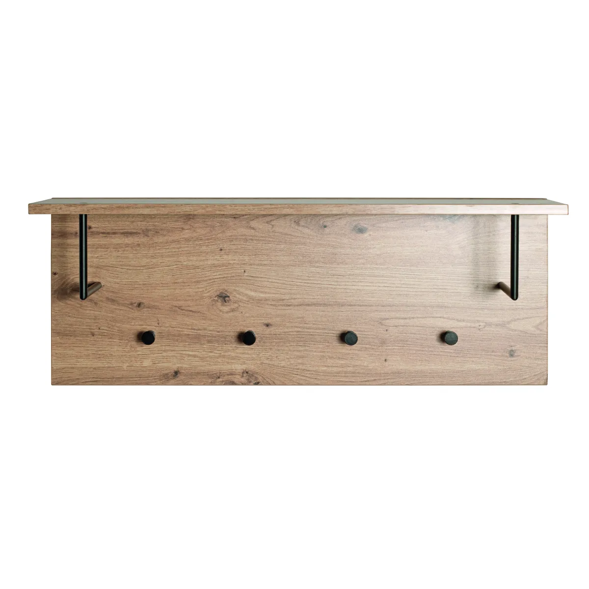 Pegane Garderobe murale Chêne-Noir