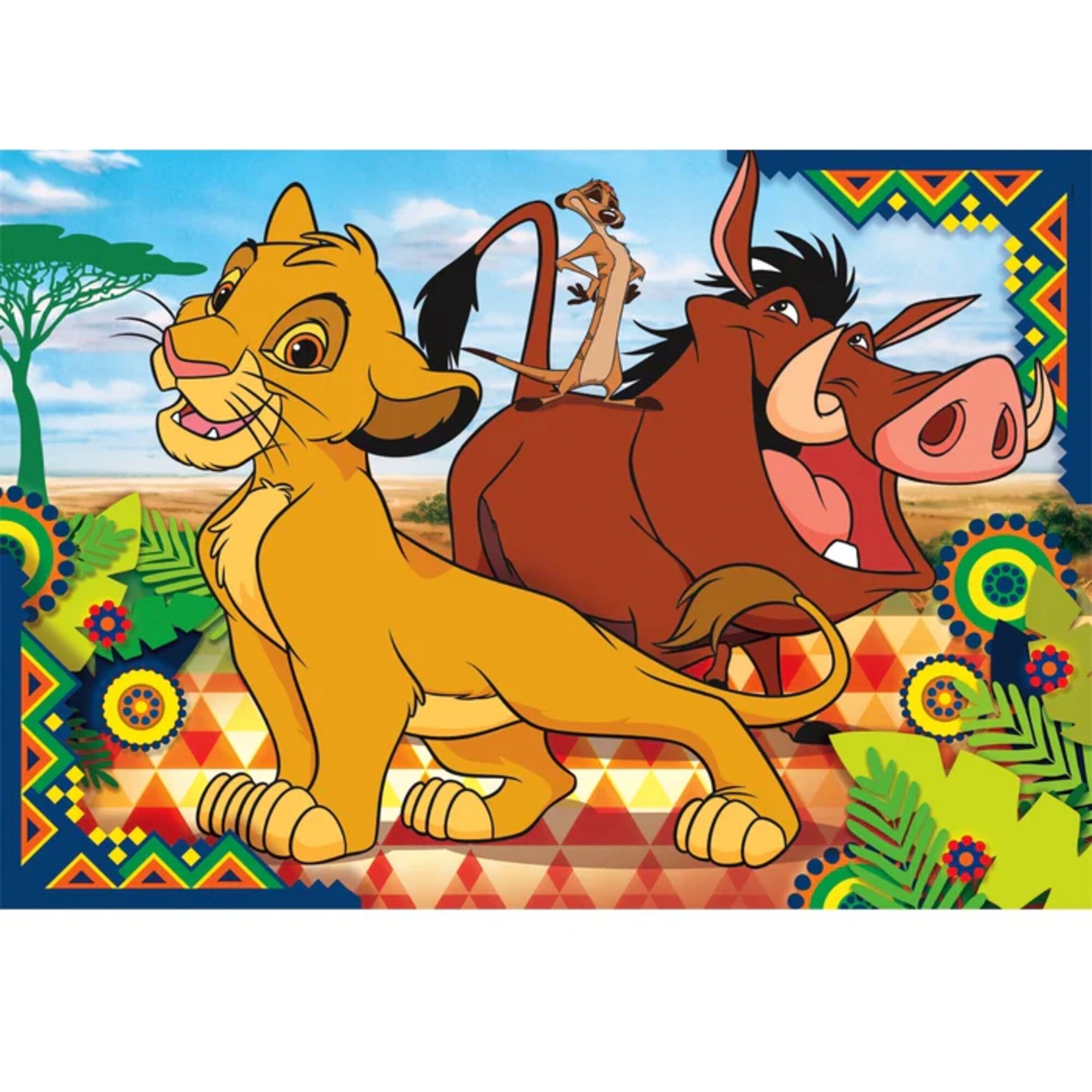 Clementoni Puzzle Kinderpuzzle Supercolor - Disney Der König der Löwen
