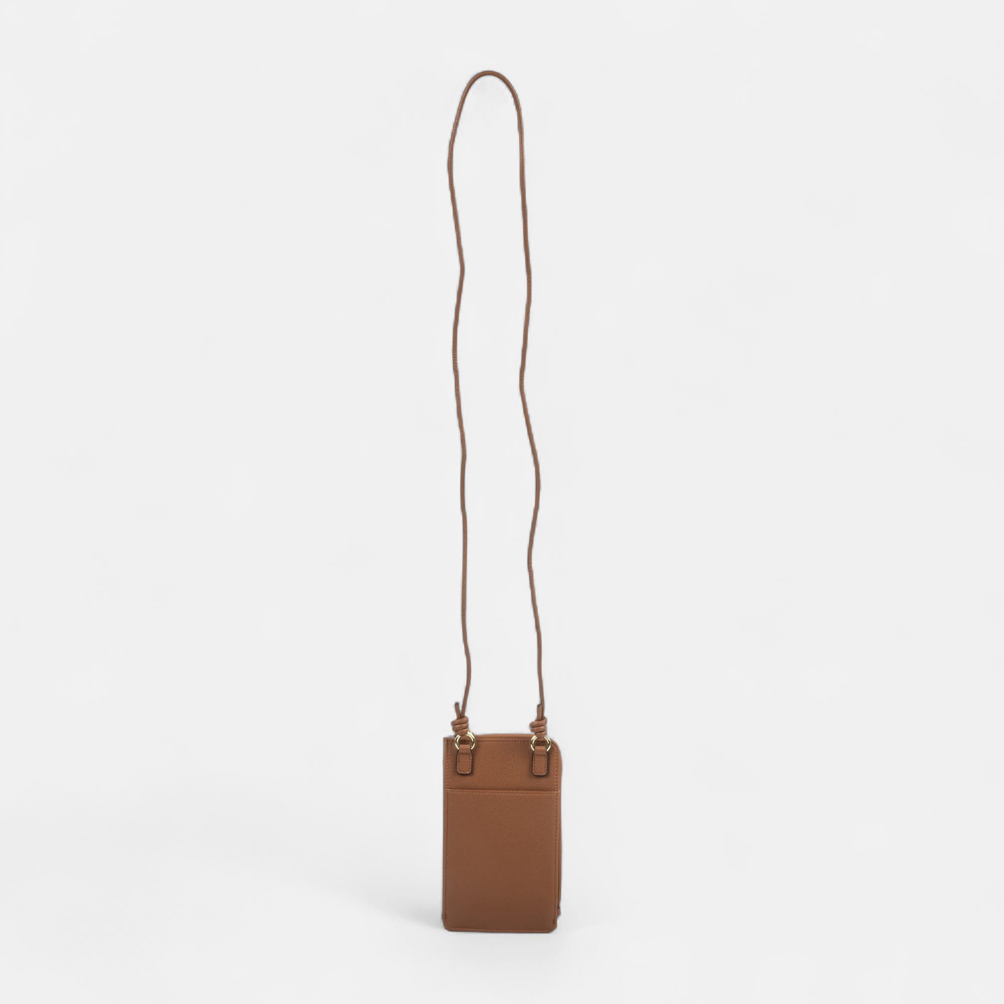 Pochette pour téléphone cognac