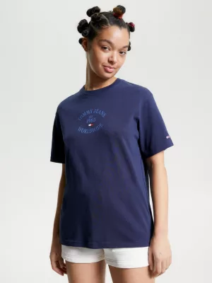 Camiseta Jersey Relaxed Fit com Logo