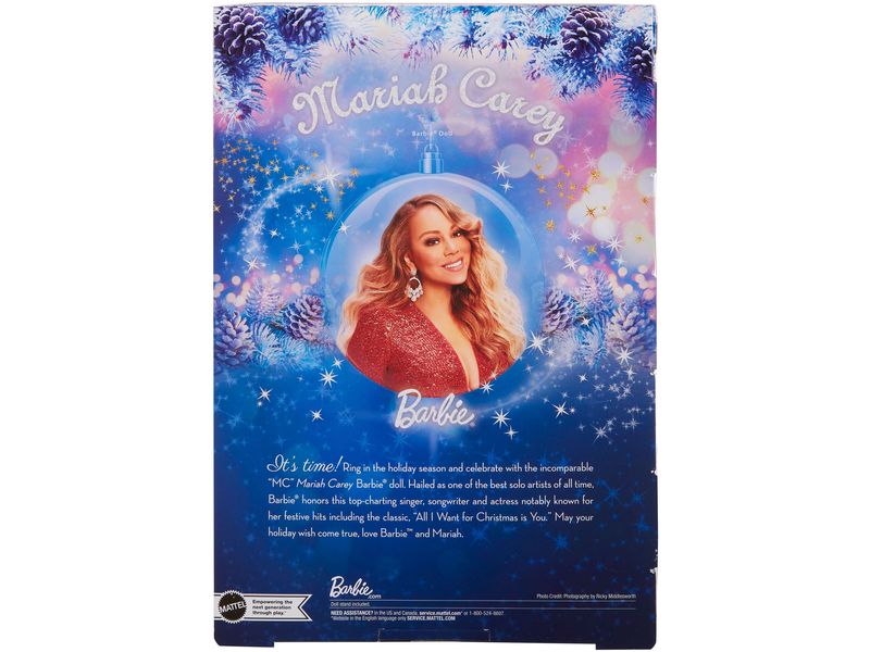Barbie Puppe Barbie Signature Mariah Carey Holiday Celebrat Sammelpuppe mit glänzender Robe
