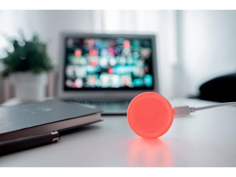 Luxafor Mute Button mit 1.5 m USB-C Kabel Luxafor Mute Button – USB-LED-Mikrofon-Stummschaltungstaste, die Ablenkungen eliminiert