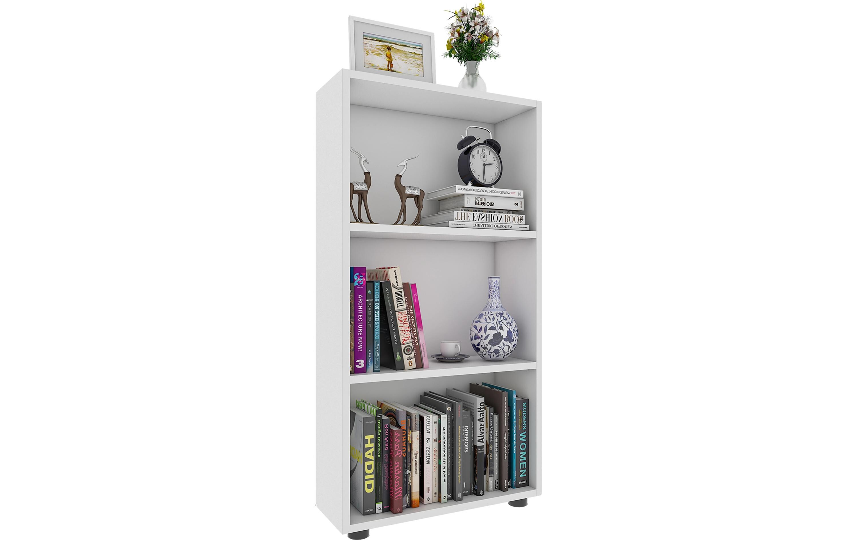 Regal Bulas 3-fach 108 x 56 cm, WeissStandregal