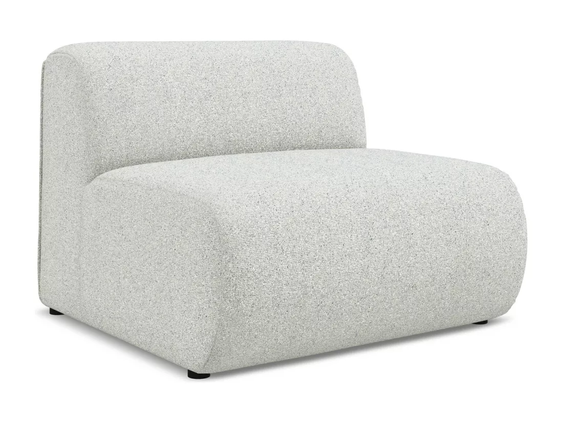 Fauteuil pour canapé modulable en tissu texturé - beige - EKAHI