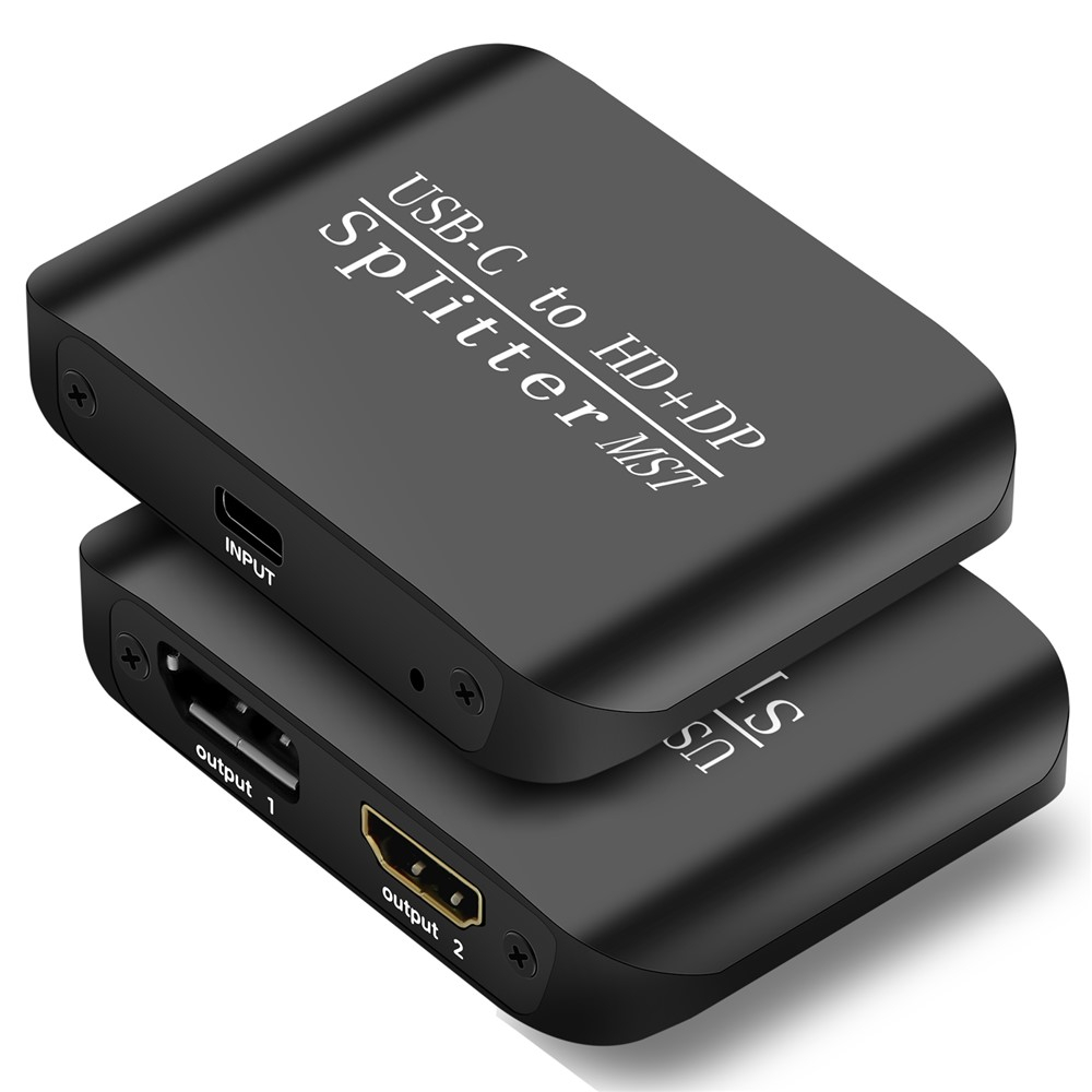 2-fach HDMI 4K Splitter Umschaltbox 1 x Input / 2 x Output - Schwarz