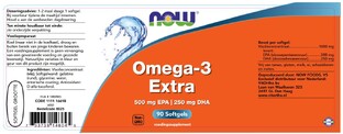 NOW Omega Extra Softgels 90ST