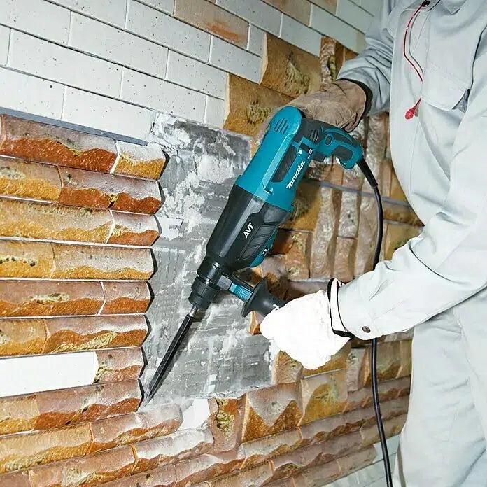 Makita HR2631FTJ Combihamer SDS-Plus 2,4J   snelwisselboorkop   stofafzuigset 800W in Mbox