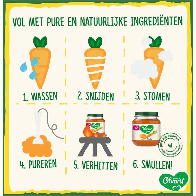 Olvarit Bloemkool Aardappel Ei Babyhapje 12+ maanden 250 GR