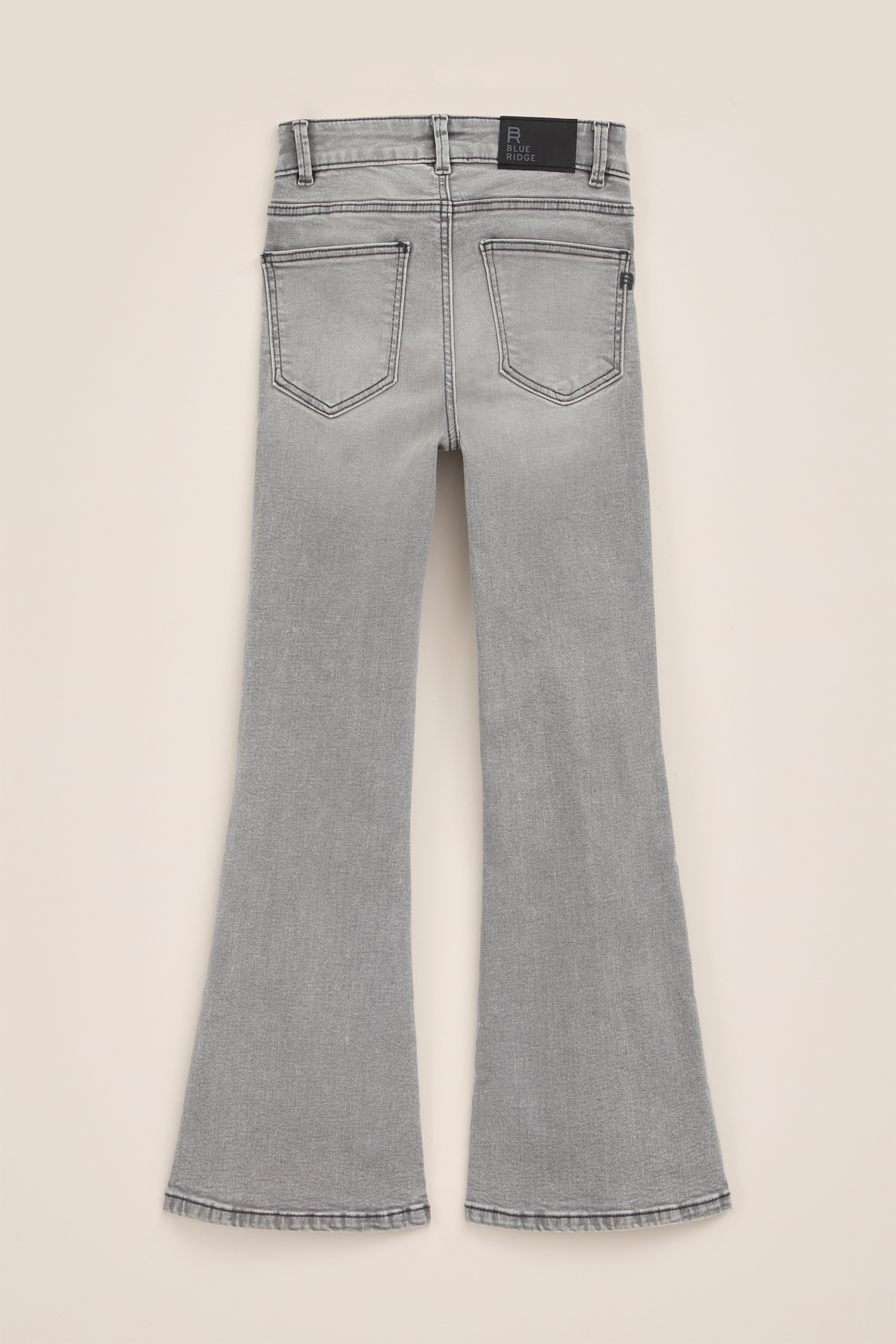 Meisjes flared jeans met stretch Blue Ridge Lichtgrijs