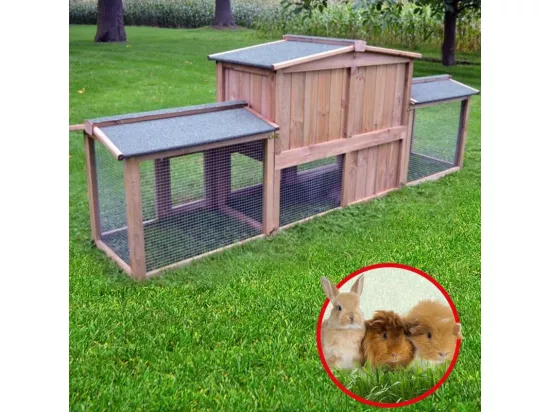 Cage Clapier Enclos lapin  Docteur Lievre Largeur totale 2,48 m Modele 011 Dr. Lapin