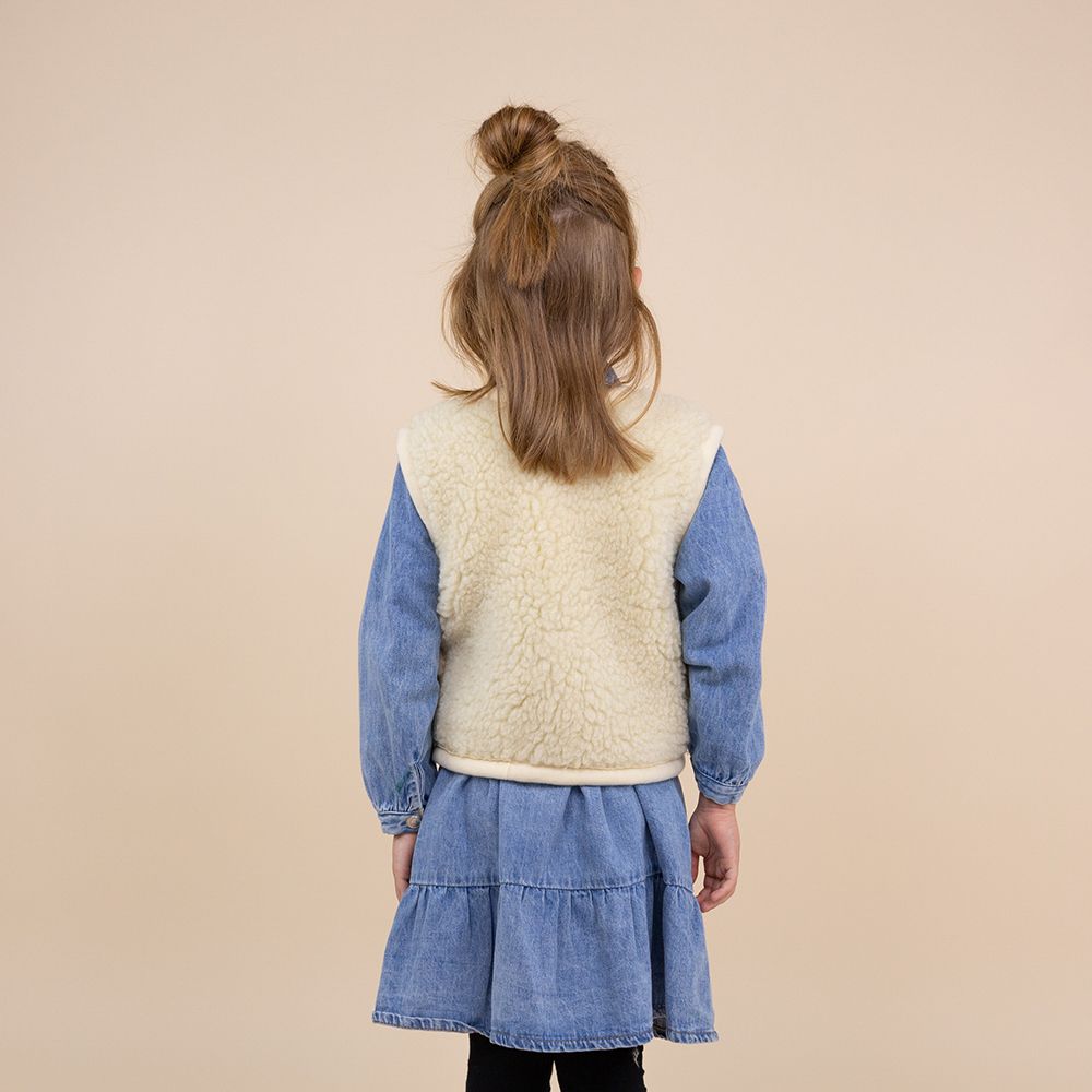 Moonrise kids wollen bodywarmer Juno beige koala