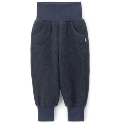 Kinder-Schlupfhose Wollfleece, Dunkelblau
