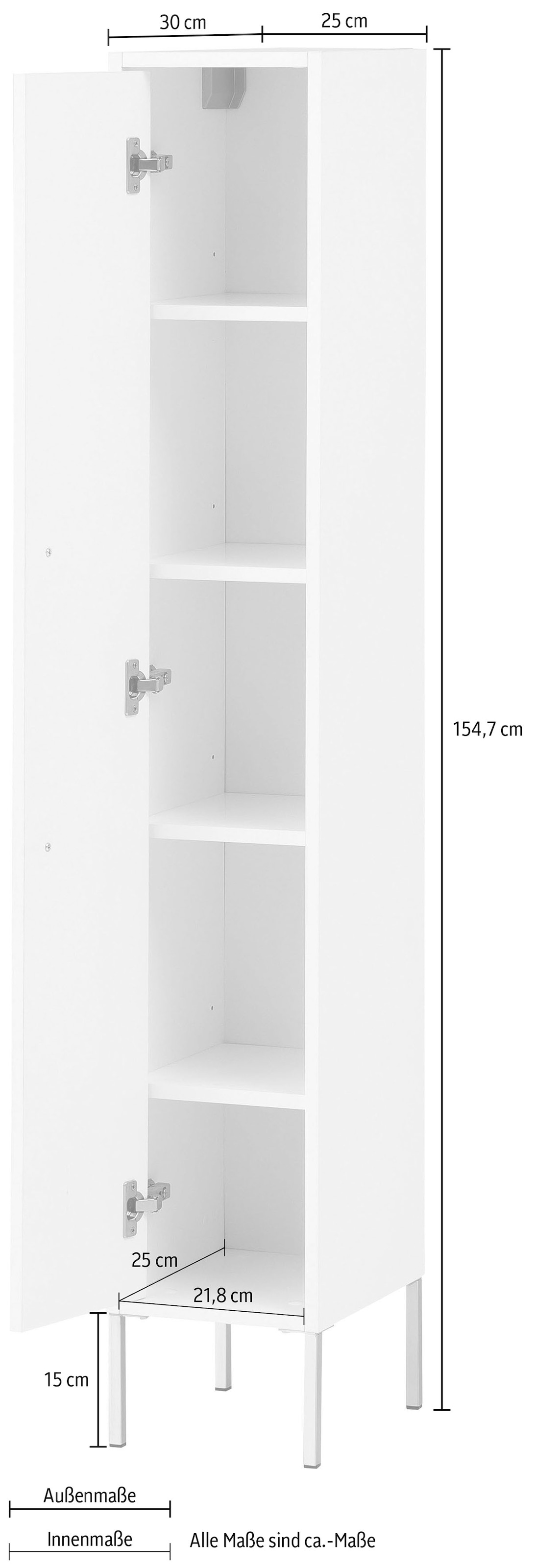 Schildmeyer Midischrank »Sarah« Badmöbel, Breite 32,7