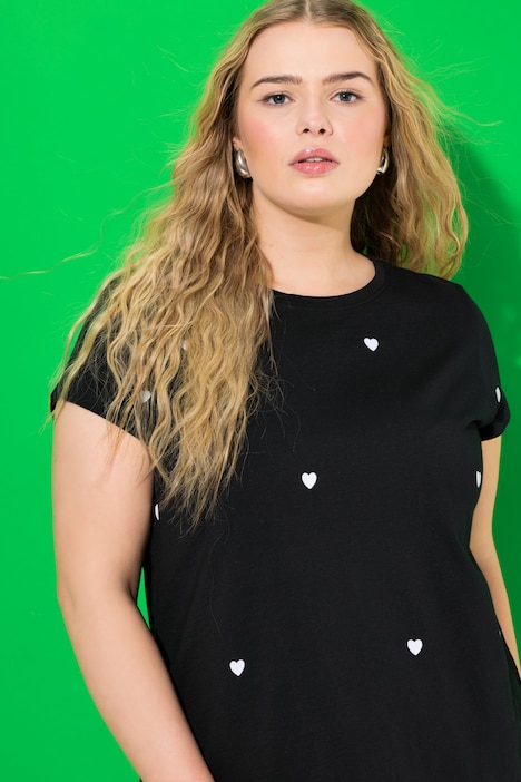 T-Shirt, Rundhals,  Herzen