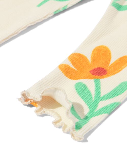 2 leggings bébé côtelés rose pâle