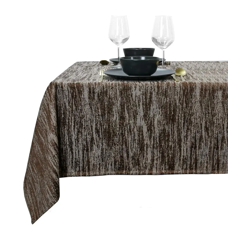 Unique Living - Tafelkleed Neomi 145x250cm - Rocky Brown