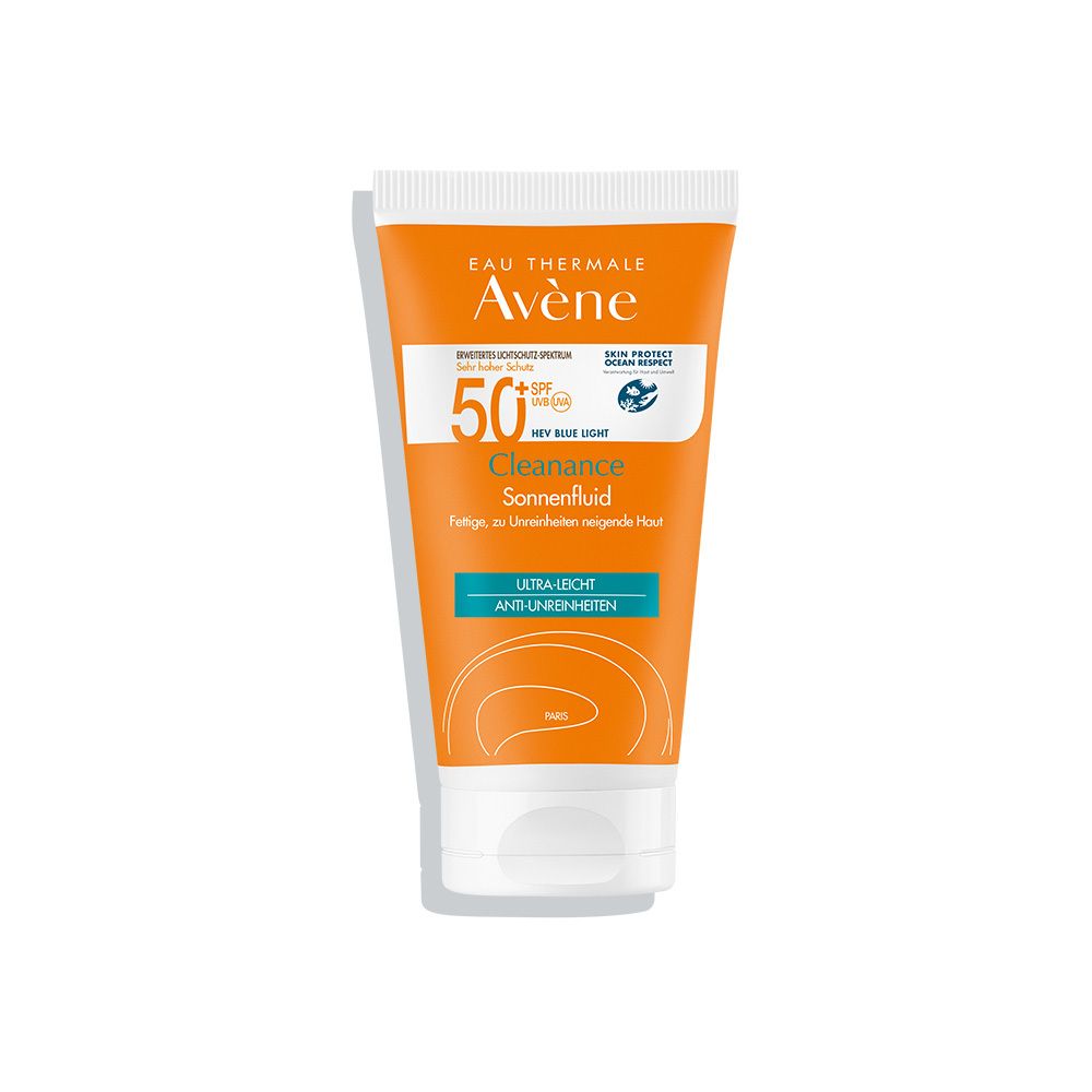 Avène Cleanance Sonnenfluid LSF 50+ - für fettige unreine Haut