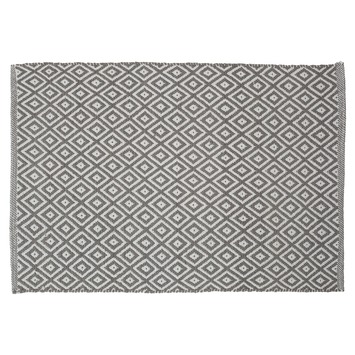 Badmat Trellis grijs 60x90cm