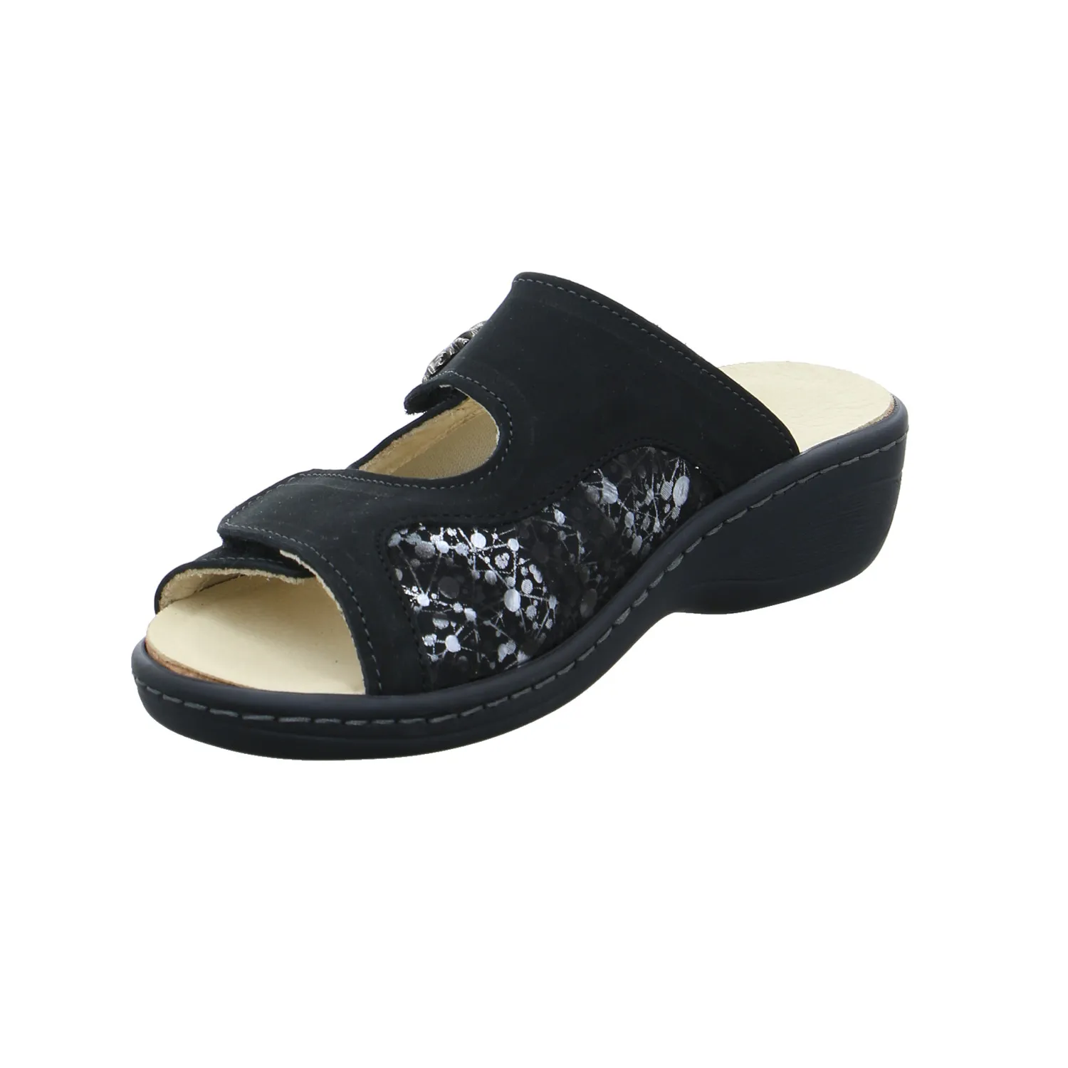 COLLECTION CHRISTA PFAFF Pantolette Schwarz Leder