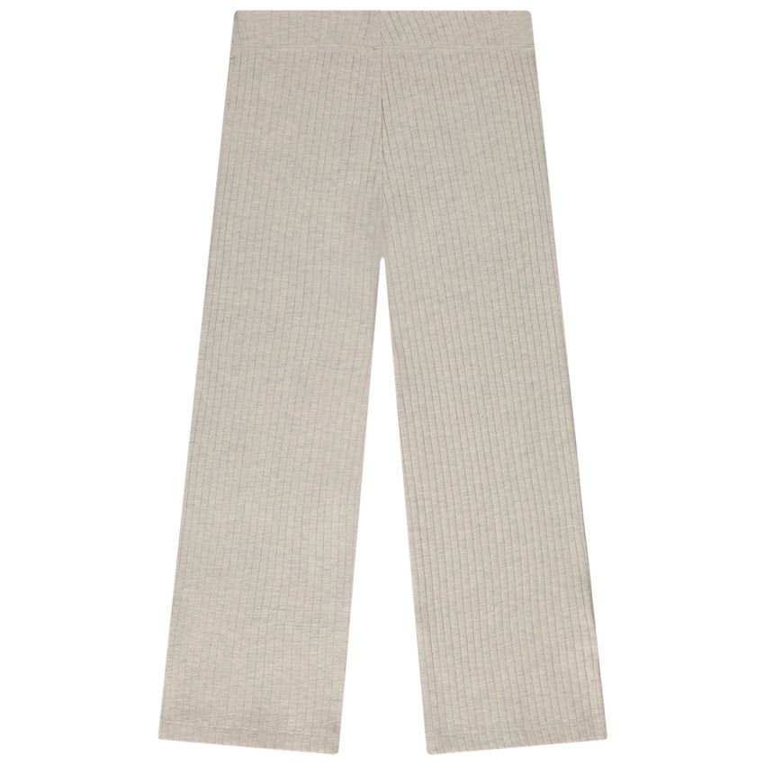 Legging évasé effet côtelé pour fille - Beige