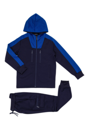Blue contrast tracksuit